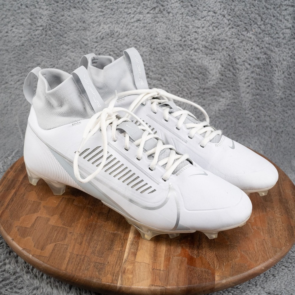 Nike Vapor Edge Pro 360 2 Football Cleats DA5456-100 White/Silver Size 12